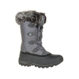 Kamik Momentum Snow Boot Women’s Size 9 Gray Black Waterproof Faux Fur Insulated